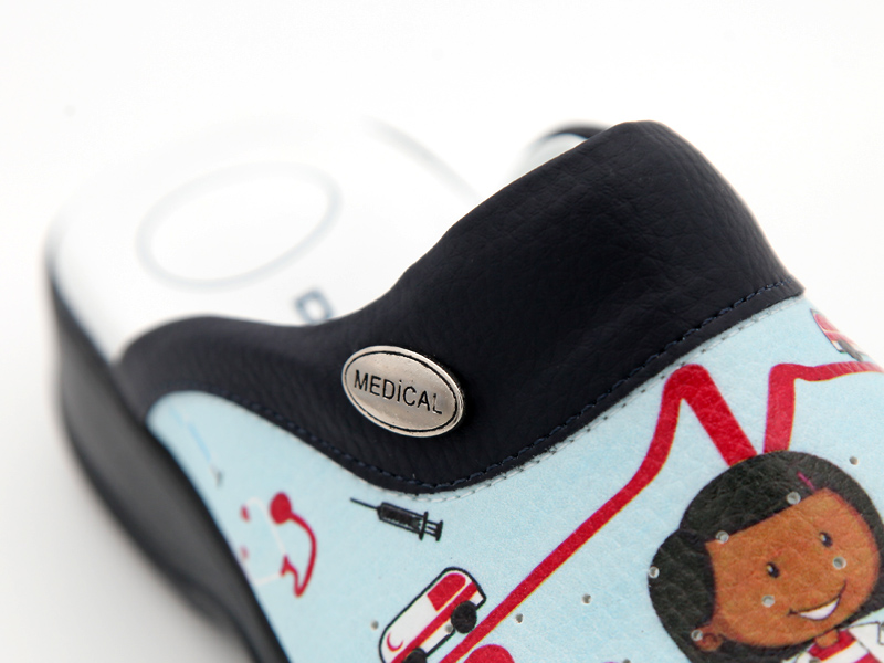 Favori Doctor Sabo Clog Navy Blue